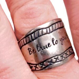 Vintage Silpada “Be True to Your Dreams” Ring Artisan Handmade in Isreal